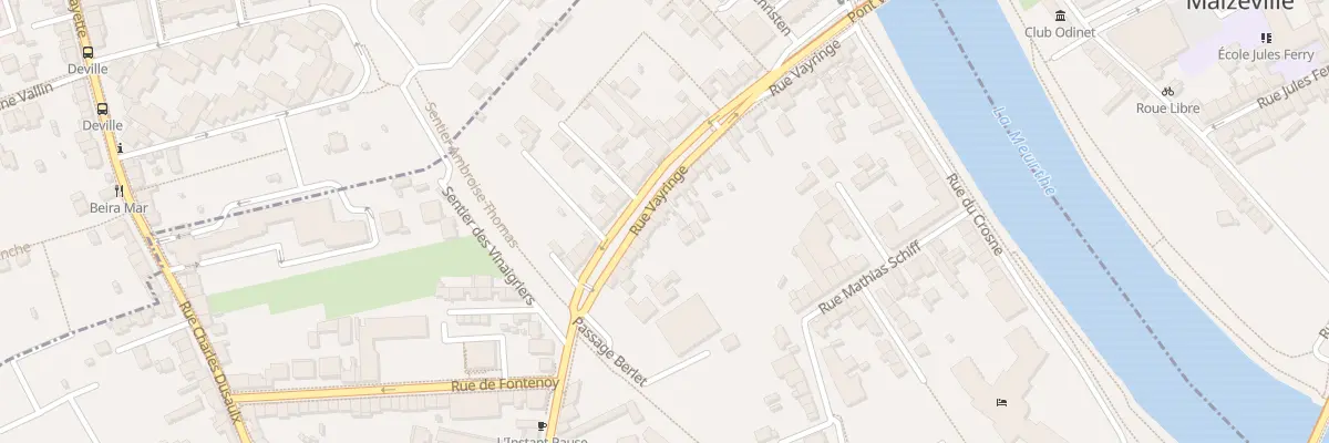 Plan du 58 Rue Vayringe à Nancy