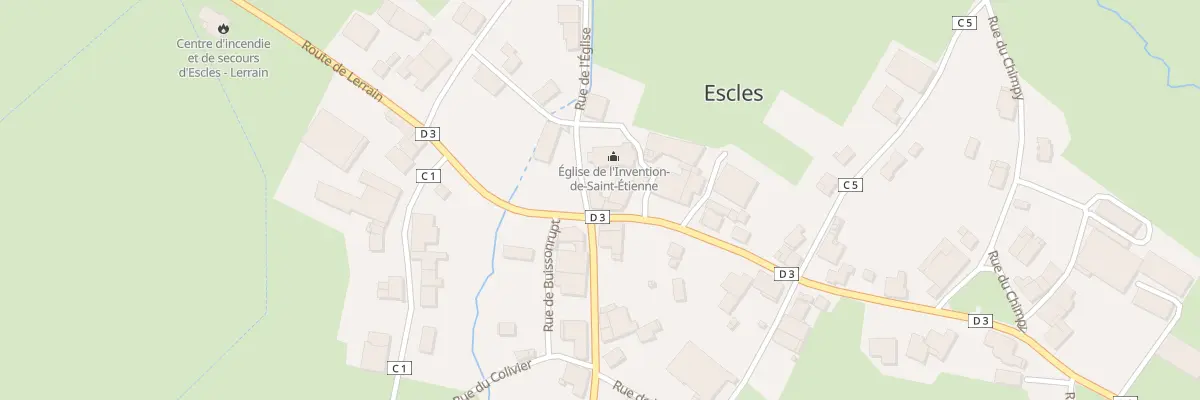 Plan du 2 Rue de l’Eglise à Escles