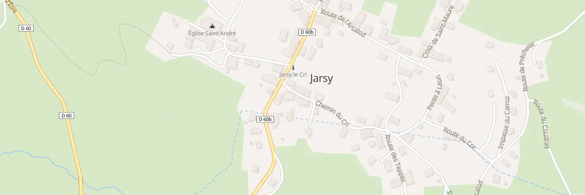 Plan du 14 Che du Cri à Jarsy