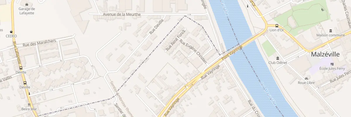 Plan du 113 Rue Vayringe à Nancy