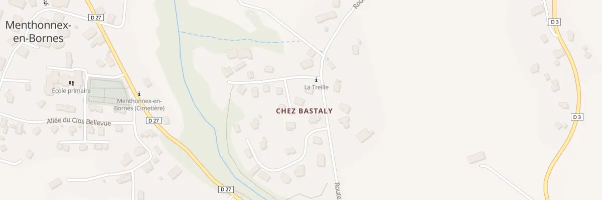 Plan du 353 Rte de chez Bastaly à Menthonnex-en-Bornes