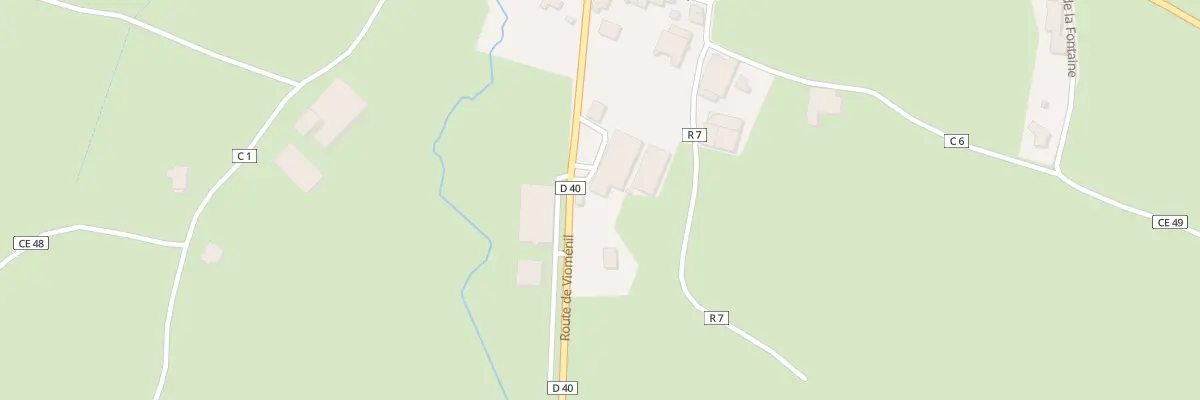 Plan du 7 Rte de Vioménil à Escles