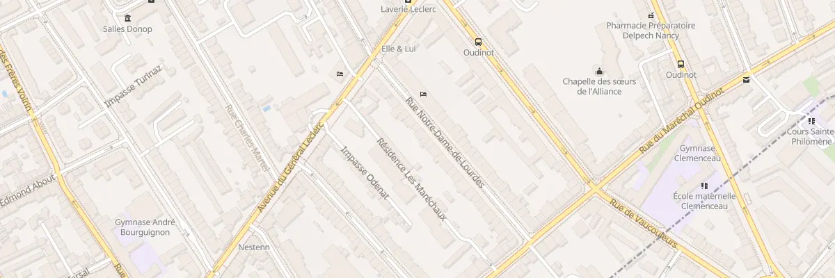 Plan du 20 Rue Notre-Dame de Lourdes à Nancy