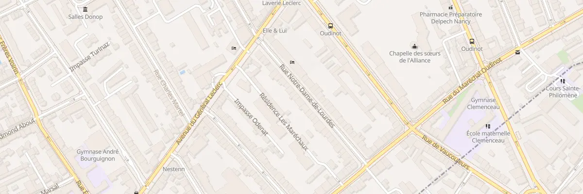 Plan du 22 Rue Notre-Dame de Lourdes à Nancy