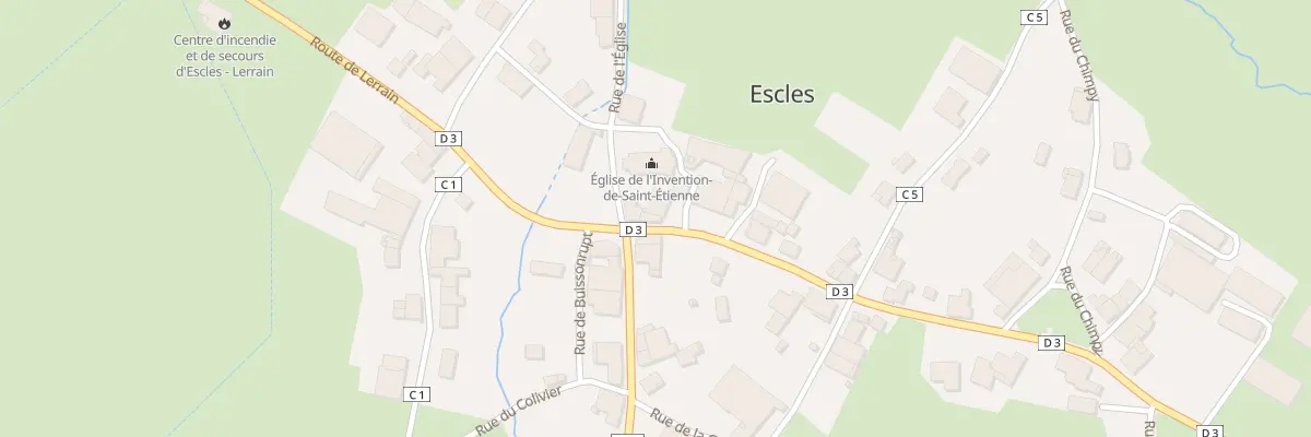 Plan du 1 Rue du Marché à Escles