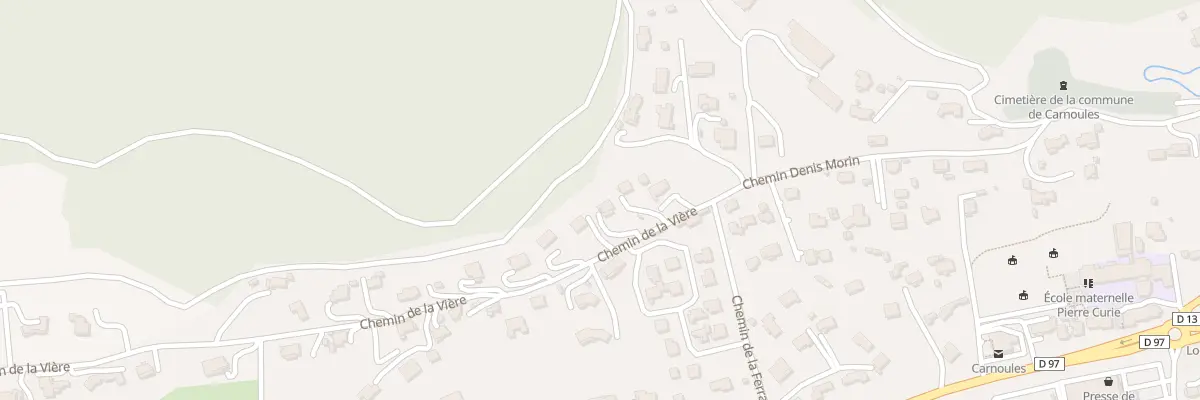 Plan du 68 Che de la Vière à Carnoules