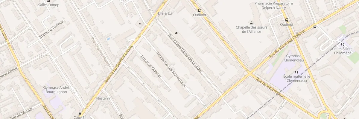 Plan du 28 Rue Notre-Dame de Lourdes à Nancy