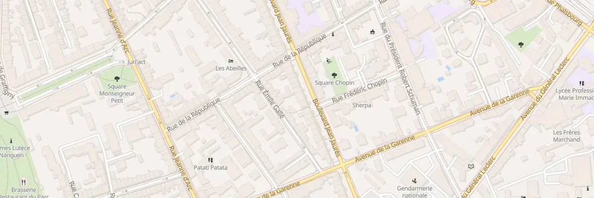 Plan du 50 Bd Jean Jaurès à Nancy