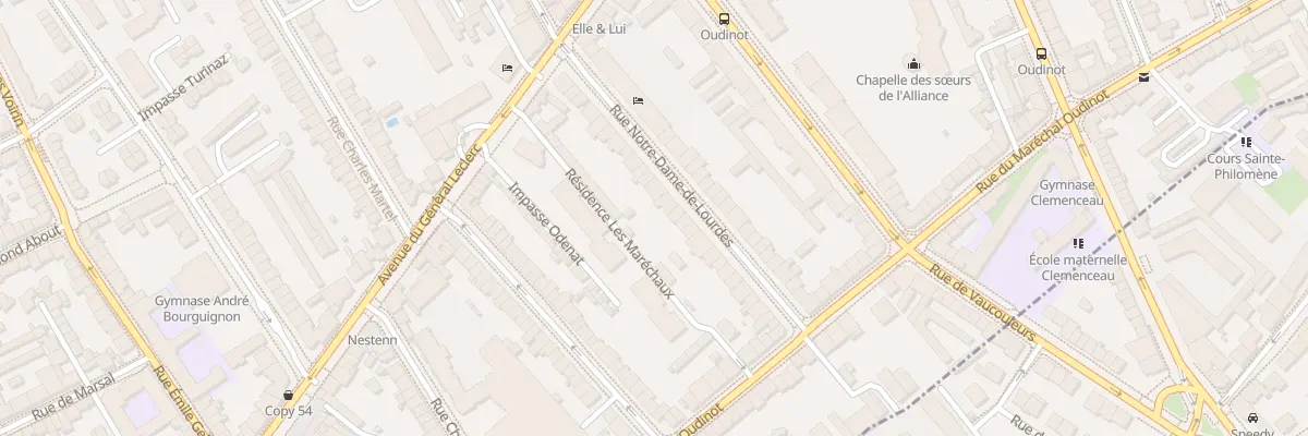 Plan du 30 Rue Notre-Dame de Lourdes à Nancy