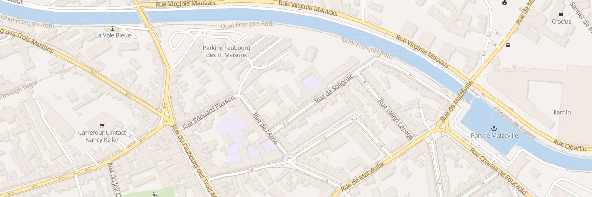 Plan du 9 Rue de Solignac à Nancy