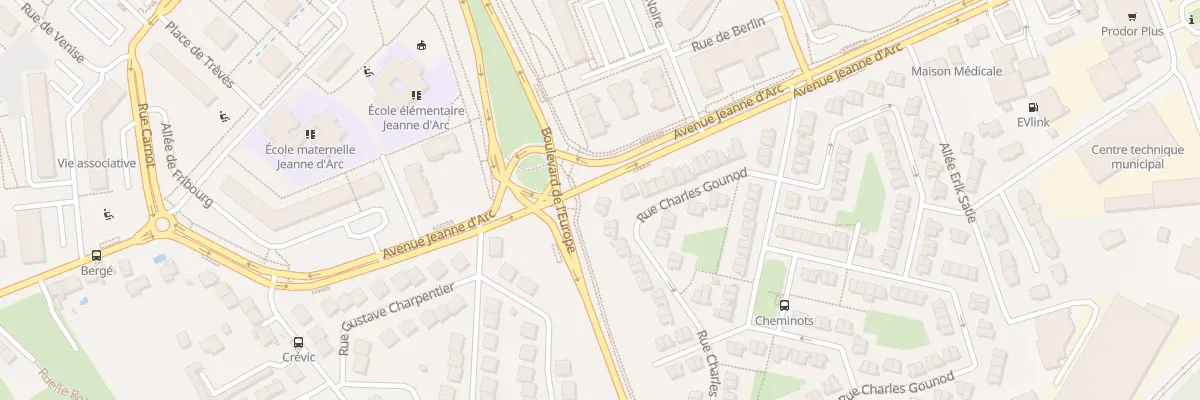 Plan du 30 Rue Charles Gounod à Vandœuvre-lès-Nancy