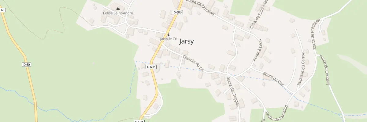 Plan du 72 Che du Cri à Jarsy
