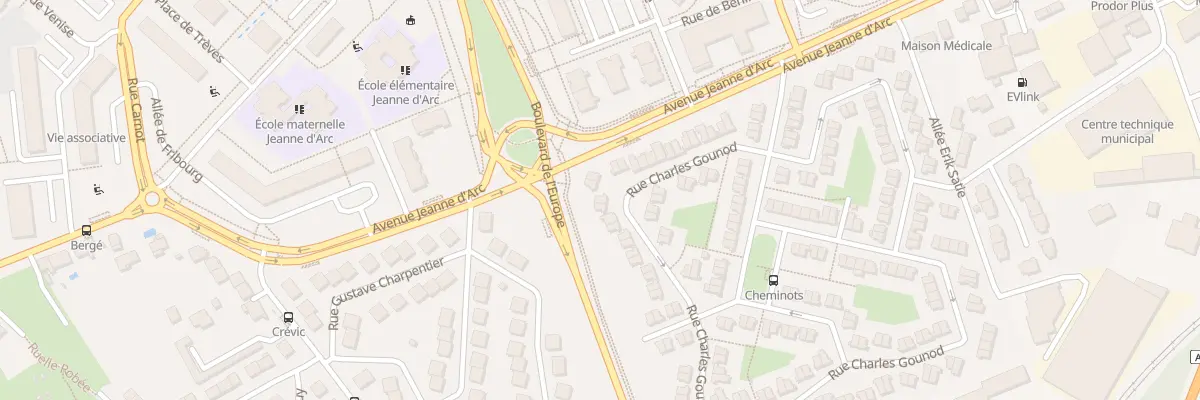 Plan du 34 Rue Charles Gounod à Vandœuvre-lès-Nancy