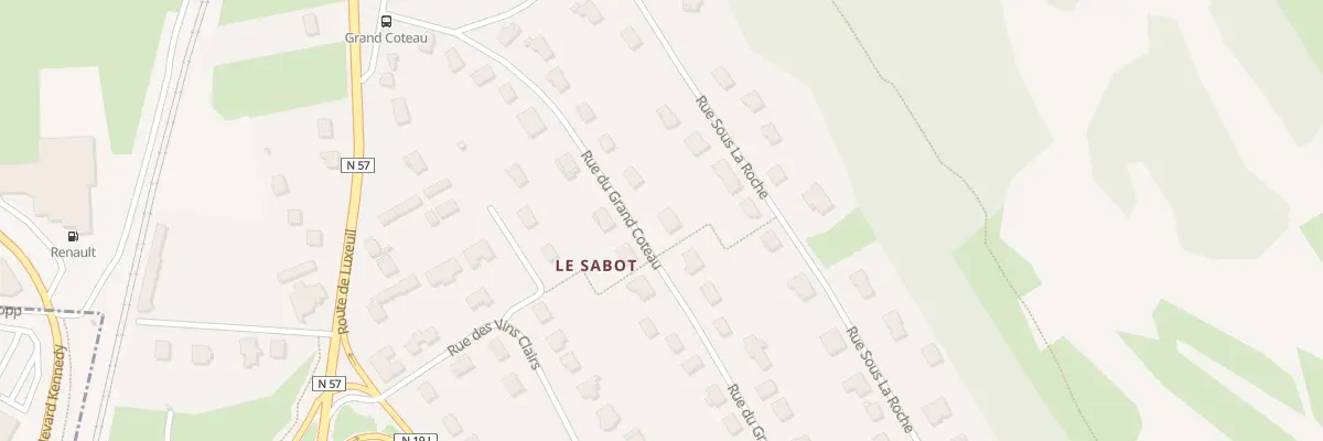 Plan du 15 Rue du Grand Coteau à Frotey-lès-Vesoul