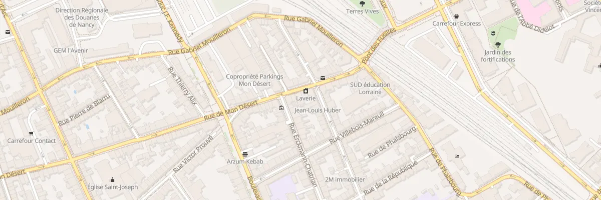Plan du 17 Rue de Mon Desert à Nancy
