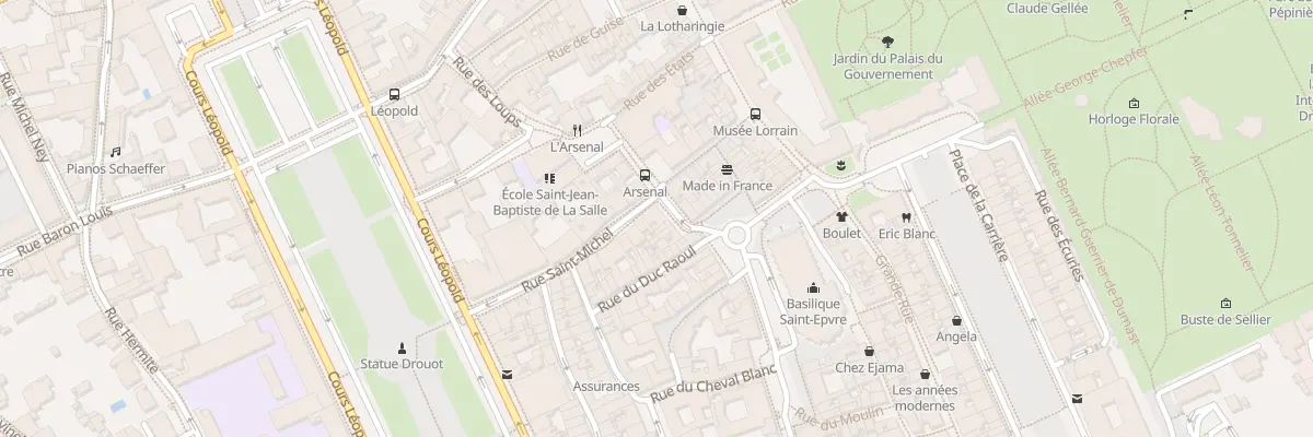 Plan du 7 Rue Trouillet à Nancy