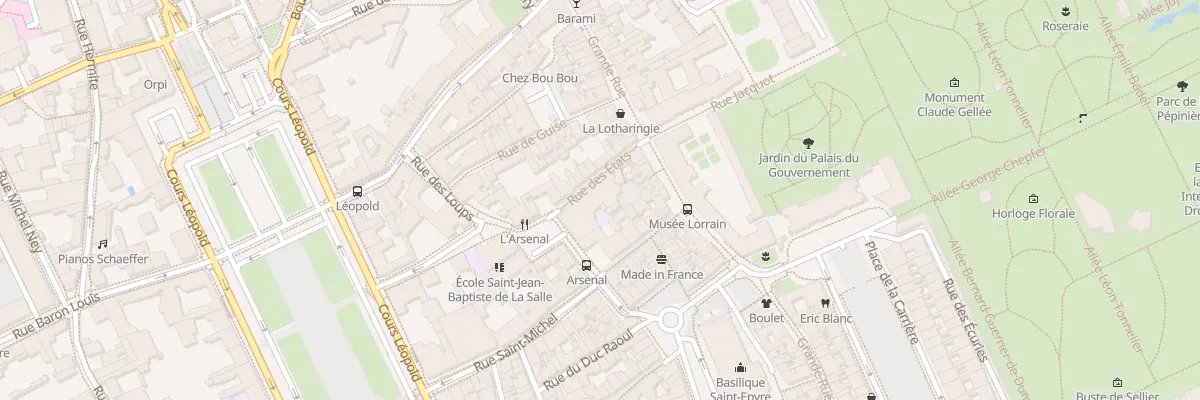 Plan du 8 Rue Trouillet à Nancy