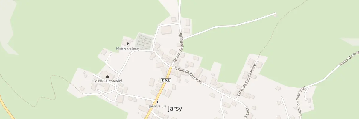 Plan du 26 Rte de Belleville à Jarsy