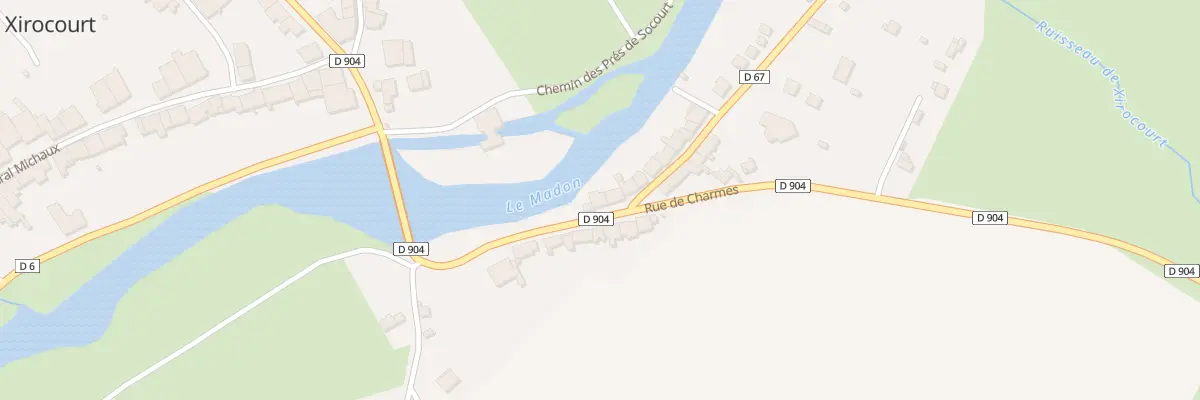 Plan du 1 Rue de Charmes à Xirocourt