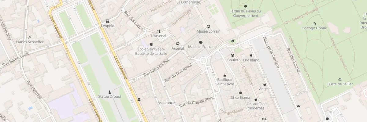 Plan du 3 Rue Trouillet à Nancy