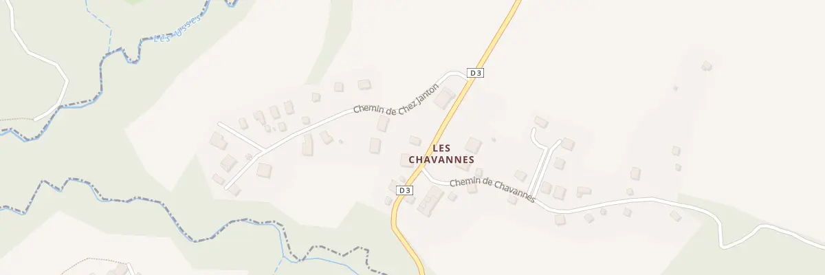 Plan du 1028 Rte de Menthonnex à Arbusigny