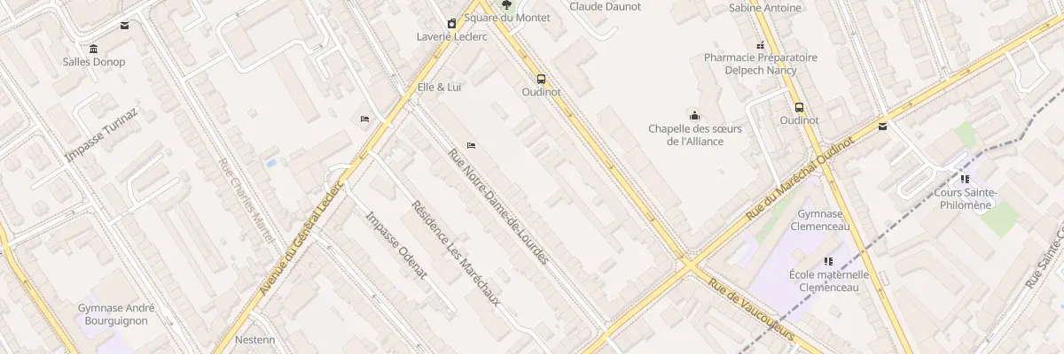 Plan du 25 Rue Notre-Dame de Lourdes à Nancy