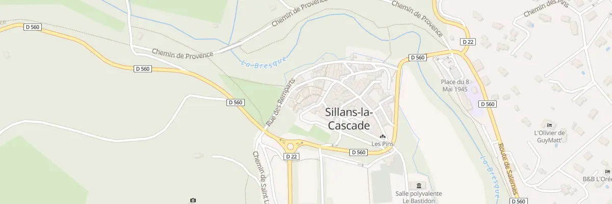 Plan du 9000 Vc Vieille Rue à Sillans-la-Cascade