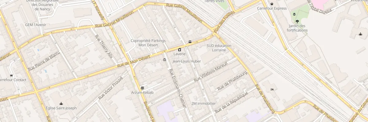 Plan du 34 Rue de Mulhouse à Nancy