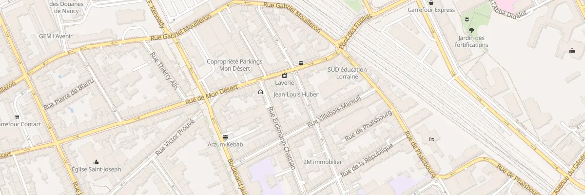 Plan du 34B Rue de Mulhouse à Nancy