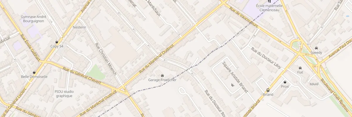 Plan du 55 Rue Maréchal Exelmans à Nancy