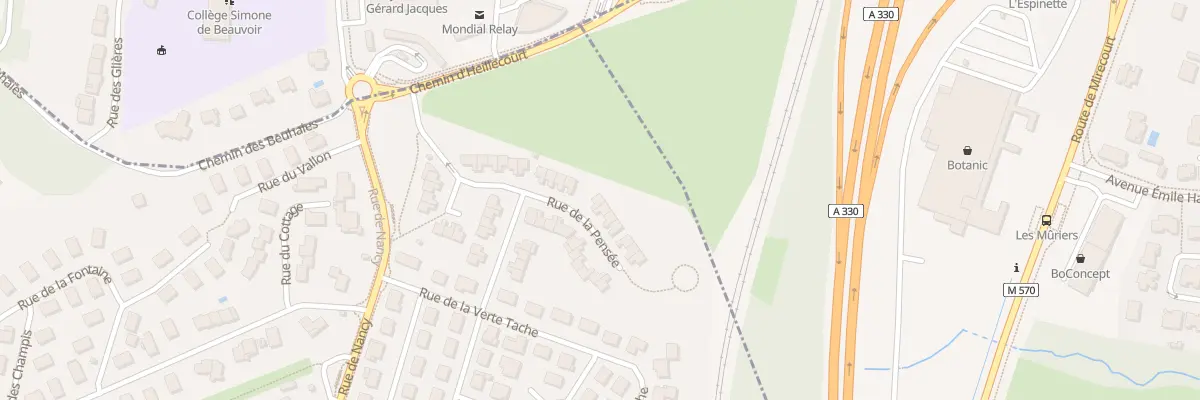 Plan du 23 Rue de la Pensée à Houdemont