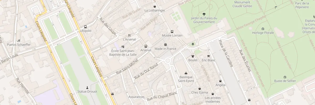 Plan du 8 Pl Saint Epvre à Nancy
