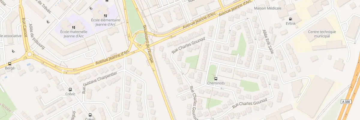 Plan du 15 Rue Charles Gounod à Vandœuvre-lès-Nancy
