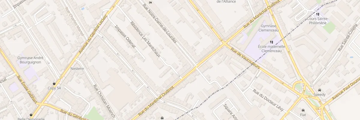 Plan du 52 Rue Notre-Dame de Lourdes à Nancy
