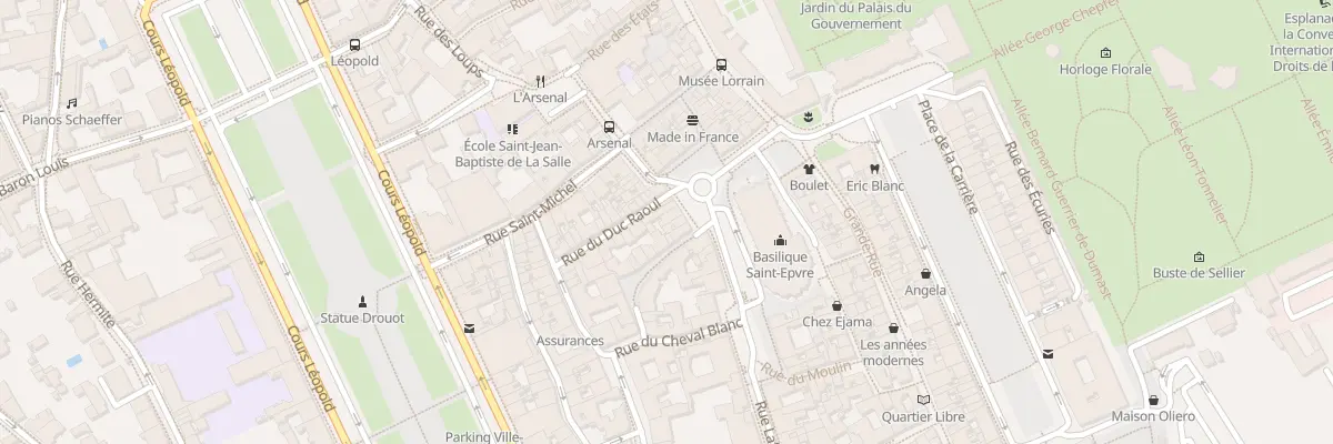 Plan du 4 Pl Saint Epvre à Nancy