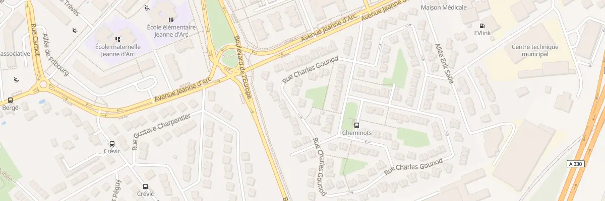 Plan du 17 Rue Charles Gounod à Vandœuvre-lès-Nancy