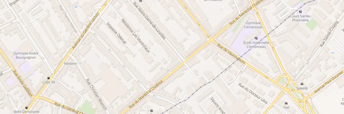 Plan du 54 Rue Notre-Dame de Lourdes à Nancy