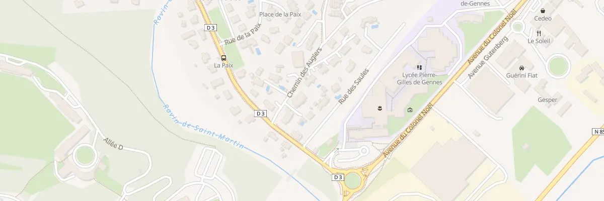 Plan du 2 Che des Augiers à Digne-les-Bains