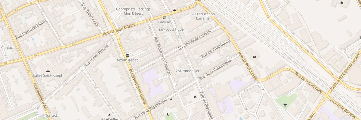 Plan du 50 Rue de Mulhouse à Nancy