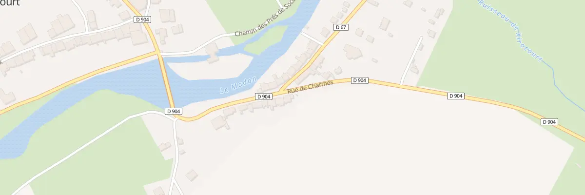Plan du 22 Rue de Charmes à Xirocourt