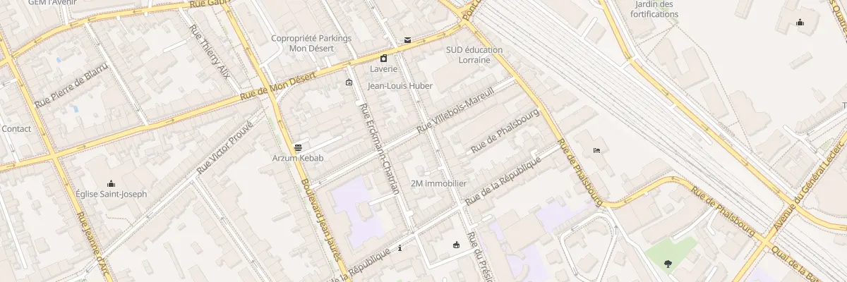 Plan du 46 Rue de Mulhouse à Nancy