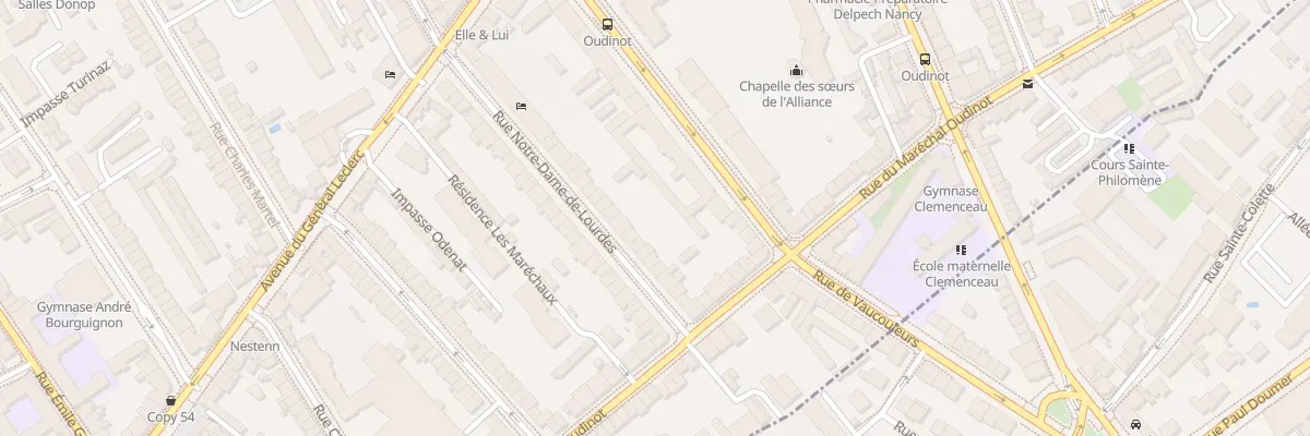 Plan du 43 Rue Notre-Dame de Lourdes à Nancy