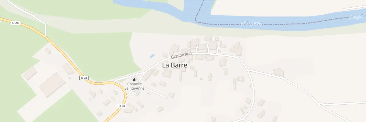 Plan du 5 Gr Grande Rue à La Barre