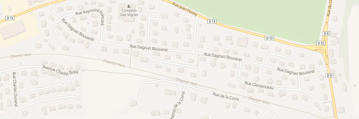 Plan du 21 Rue Dagnan Bouveret à Quincey