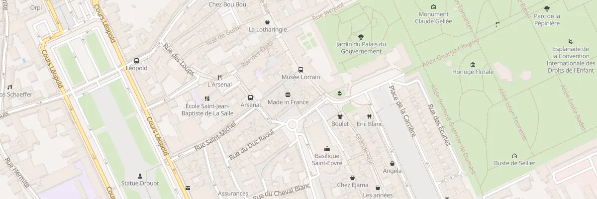 Plan du 13 Pl Saint Epvre à Nancy