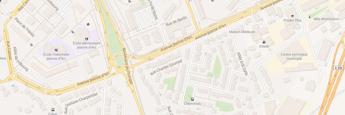 Plan du 8 Rue Charles Gounod à Vandœuvre-lès-Nancy