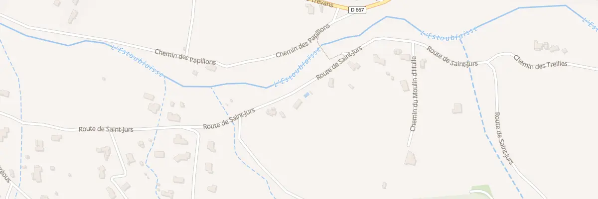 Plan du 958 Rte de Saint Jurs à Estoublon