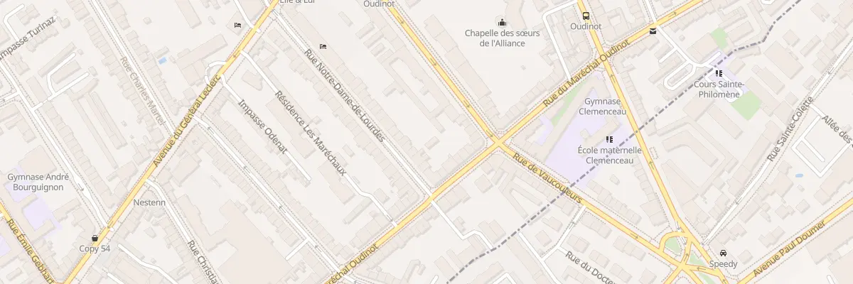 Plan du 51 Rue Notre-Dame de Lourdes à Nancy