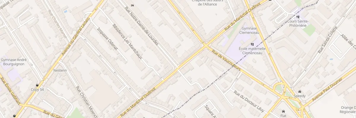 Plan du 82 Rue Maréchal Oudinot à Nancy