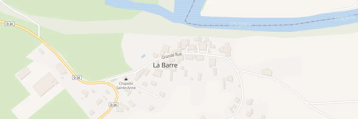 Plan du 7 Grande Rue à La Barre